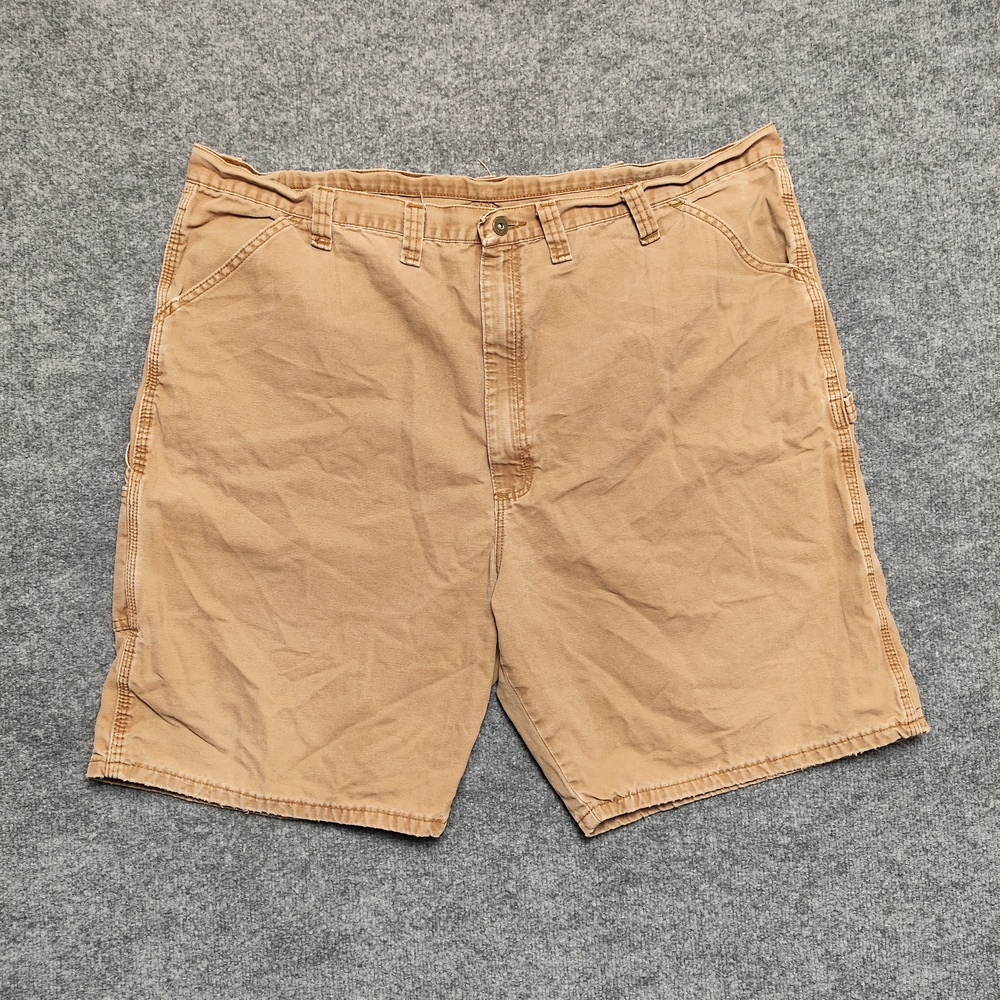 Wrangler Shorts Mens 48 Beige Cargo Canvas Workwear Big & Tall Pockets